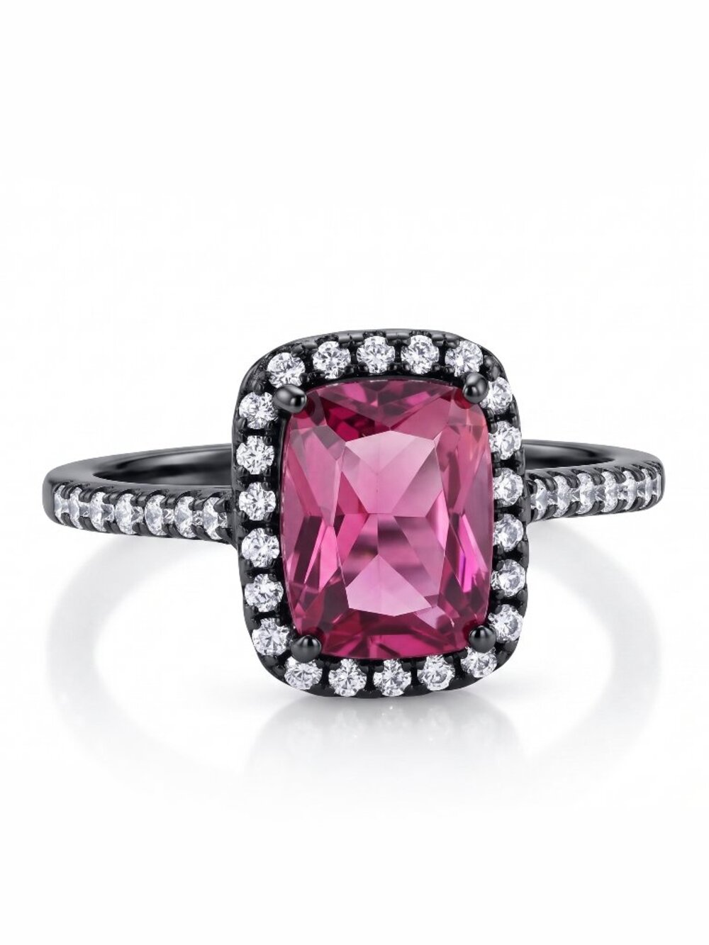 Pink Gemstone Ring, real 925 Sterling Silver Charmed Aroma Size 7 BP